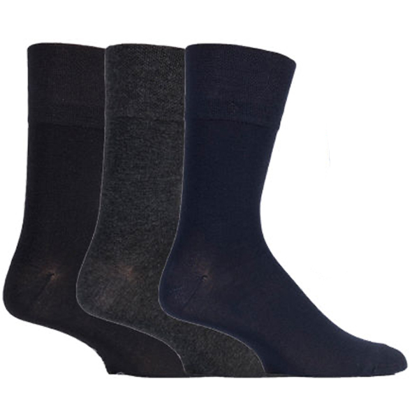 MENS SOCKS - BLACK  -  NAVY